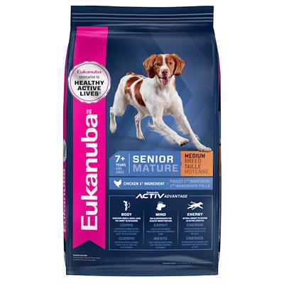 Eukanuba Senior Medium Breed Chicken Flavor Dry Dog Food, 30 lbs.