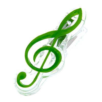 agifty Music Clip Violin Clef Green