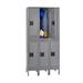 Tennsco Corp. 2 Tier 3 Wide Locker Metal | 78 H x 36 W x 18 D in | Wayfair DTS-121836-3-MG