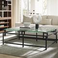 Tommy Bahama Home Island Fusion Hermes Reef Cocktail Table Glass/Metal in Black/Green | 19 H x 56 W x 38 D in | Wayfair 556-947C