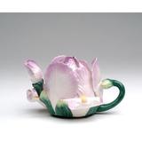 Cosmos Gifts Iris 0.19-qt. Teapot Porcelain China/Ceramic in Green/Indigo | 4 H x 6.5 W x 6 D in | Wayfair 801-44