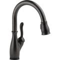 Delta Leland Pull Down Sprayer Touch Kitchen Sink Faucet, Touch Control Kitchen Faucet in Brown | 4.77 W x 11.47 D in | Wayfair 9178T-RB-DST