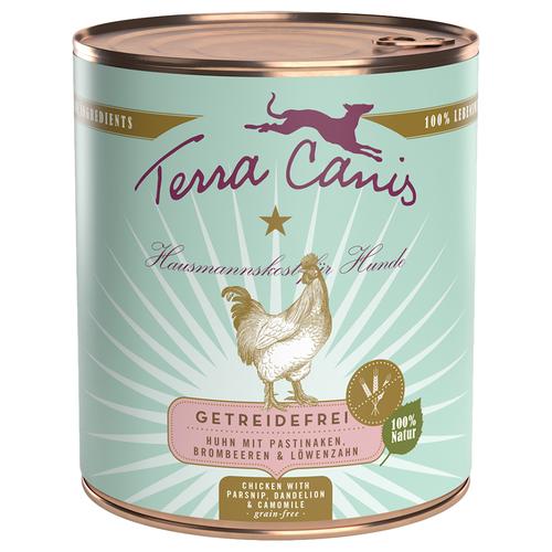 12 x 800g Getreidefrei – 2 Sorten Terra Canis Hundefutter nass