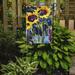 Caroline's Treasures Sunflower 2-Sided Garden Flag, Polyester in Black/Green/Yellow | 15 H x 11 W in | Wayfair 6049GF