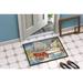 Caroline's Treasures Three Boats Sailboats Non-Slip Indoor Door Mat Synthetics | Rectangle 1'6" x 2' 3" | Wayfair JMK1034MAT