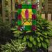 Caroline's Treasures Mardi Gras 2-Sided Garden Flag, Polyester in Green/Yellow | 15 H x 11 W in | Wayfair 8035GF