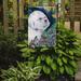 Caroline's Treasures Bichon Frise in the flowers 2-Sided Garden Flag, Polyester in Black | 15 H x 11 W in | Wayfair 7225GF