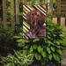 Caroline's Treasures Dachshund Candy Cane Holiday Christmas 2-Sided Garden Flag, Polyester in Brown | 15 H x 11 W in | Wayfair SC9328GF