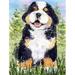 Caroline's Treasures Bernese Mountain Dog 2-Sided Polyester 40 x 28 in. House Flag in Black | 40 H x 28 W in | Wayfair SS8750CHF