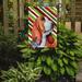 Caroline's Treasures Basset Hound Candy Cane Holiday Christmas 2-Sided Garden Flag, Polyester in Green/Orange/Red | 15 H x 11 W in | Wayfair