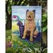 Caroline's Treasures Briard Training Day for The Puppy 2-Sided Garden Flag, Polyester in Black/Gray | 15 H x 11 W in | Wayfair 7092GF