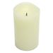 Gerson 42969 - 3" x 5" Bisque Faux Blackened Wick (Vanilla Scent) Wavy Edge Battery Operated Full Candle Glow LED Wax Candle Light with Timer