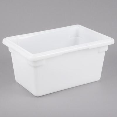 White Poly Ice Transport Tote / Food Storage Box - 12" x 18" x 9"