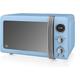 Swan Retro Digital Microwave Blue, 20 L, 800 W, 6 Power Levels Including Defrost Setting, SM22030BLN