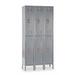 HALLOWELL U3228-2HG Wardrobe Locker, 36 in W, 12 in D, 78 in H, (2) Tier, (3)