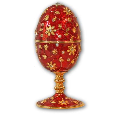 Schmuck- Ei Rot mit Spieluhr Image