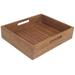 Aqua Teak Teak Shelf Bathroom Accessory Tray Wood in Brown | 3.75 H x 16.5 W x 14.75 D in | Wayfair 425