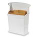 RUBBERMAID COMMERCIAL FG614000WHT Sanitry Napkn Rcptcl,12-1/2In.x10-3/4In.