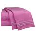 Nestl Rosy Finch Microfiber Striped Sheet Set | 102 H x 66 W in | Wayfair US-nstl-BS-F-pink