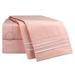 Nestl Chaffinch Microfiber Striped Sheet Set | 102 H x 90 W in | Wayfair US-nstl-BS-Q-peach