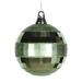 Vickerman 377017 - 5.5" Celadon Shiny Matte Glitter Mirror Ball Christmas Tree Ornament (M151654)