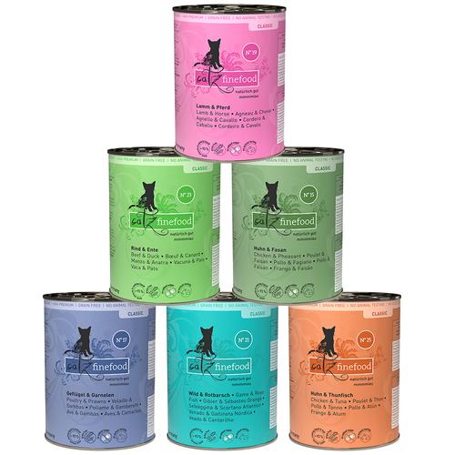 Sparpaket catz finefood 12 x 400 g - Mixpaket 2 (6 Sorten)