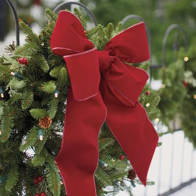 Christmas Double Sided Velvet Ribbon - Grandin Road