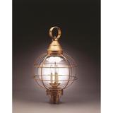 Northeast Lantern Onion 30 Inch Tall Outdoor Post Lamp - 2863-AC-MED-CSG