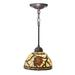 Meyda Lighting Burgundy Pinecone 8 Inch Mini Pendant - 106290