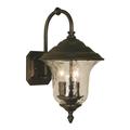 Framburg Hartford 15 Inch Tall 3 Light Outdoor Wall Light - 1220 IRON