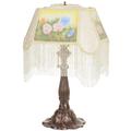 Meyda Lighting Reverse Painted Roses 23 Inch Table Lamp - 20286