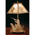 Meyda Lighting Duck Hunter With Dog 15 Inch Accent Lamp - 32486