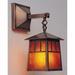 Arroyo Craftsman Raymond 22 Inch Tall 1 Light Outdoor Wall Light - RB-10-RM-BK