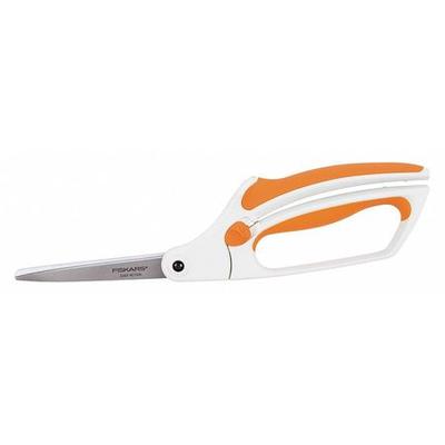 FISKARS 199110-1007 Scissors,8in L,Orange/White,Am...