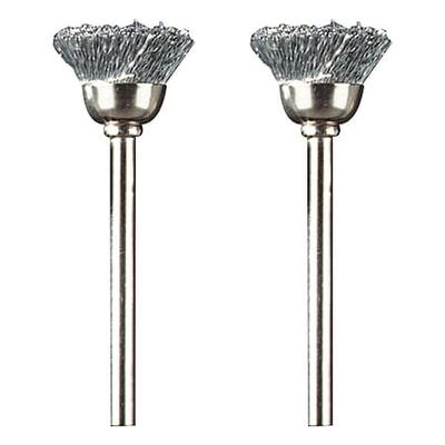 DREMEL 442-02 Carbon Steel Brush,1/2in. dia.,PK2