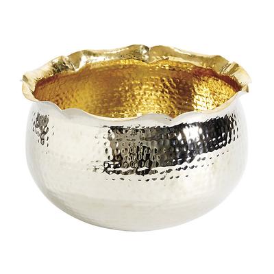 Bunny Williams Hammered Gilt Punch Bowl - Ballard Designs