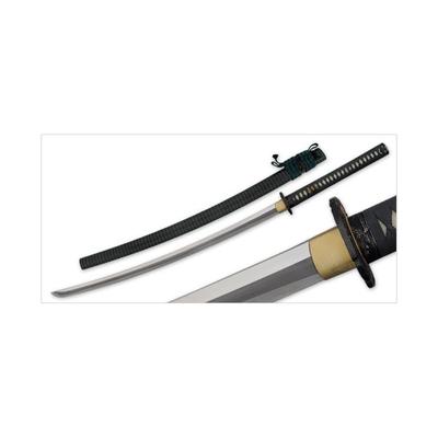 Paul Chen Hunter Katana polished L6 bainite steel blade White rayskin handle PC2471