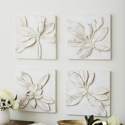 Set of 4 Magnolia Plaques - Ballard Designs