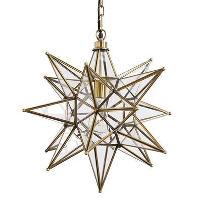 Moravian Star Pendant - Brass - Ballard Designs