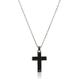 Emporio Armani Necklace for Men , Length: 500mm + 50mm / Size pendant: 25mm x 35mm x 3.5mm Silver Stainless Steel Necklace, EGS1705040