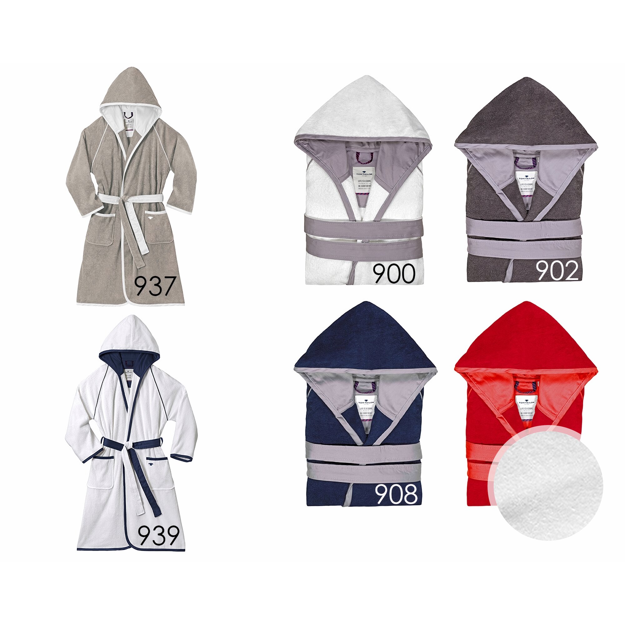 Tom-Tailor »Feel Good« Frottier Bademantel 100302 921 Pink L