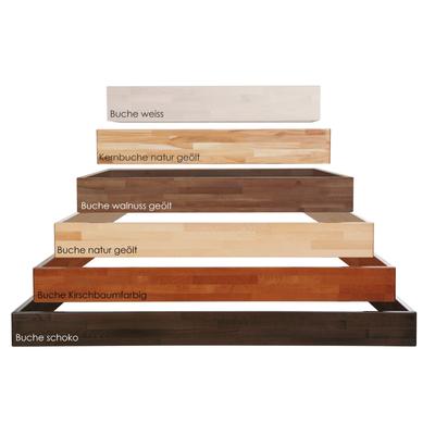 Hasena Wood-Line Bettrahmen Classic 16 Massivholz 140x210 cm / Buche schoko, lackiert