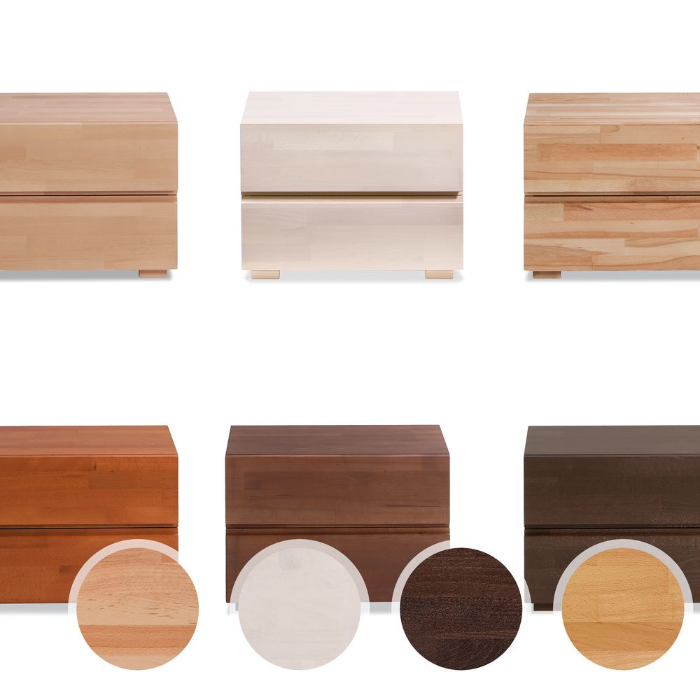 Hasena Wood-Line Nachttisch Dupla Buche weiss