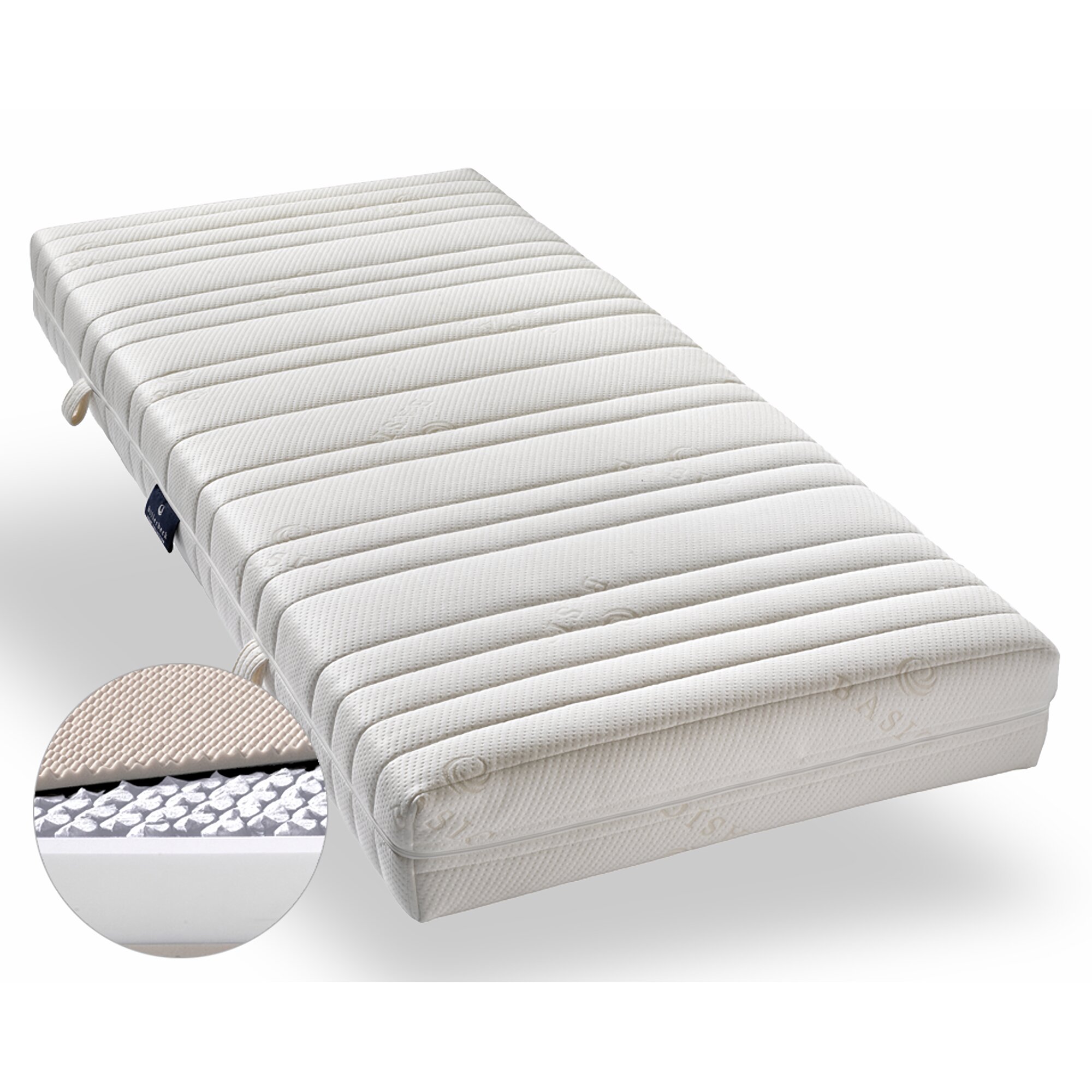 Billerbeck 7-Zonen Airtec »TTFK« Basic Taschenfederkern Matratzen 80x200 cm H2