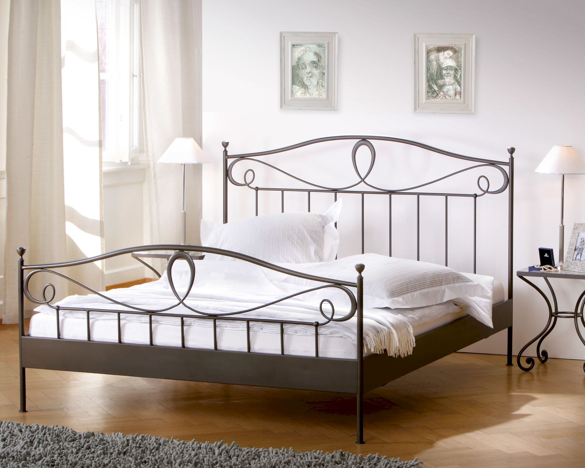 Hasena Selection Eisenbett Lurano 160x200 cm / schwarz