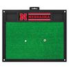 FANMATS NCAA University of Nebraska Golf Hitting Mat Plastic in Green | Wayfair 15511