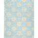 SAFAVIEH Soho Maui Geometric Wool Area Rug Turquoise/Yellow 7 6 x 9 6