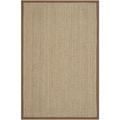 SAFAVIEH Natural Fiber Maisy Border Seagrass Area Rug Natural/Brown 4 x 6