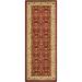 SAFAVIEH Lyndhurst Pearl Traditional Bordered Runner Rug Red/Ivory 2 3 x 14