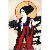 Trademark Global Garner Lewis Japanese Woman Canvas Art 24 x 16